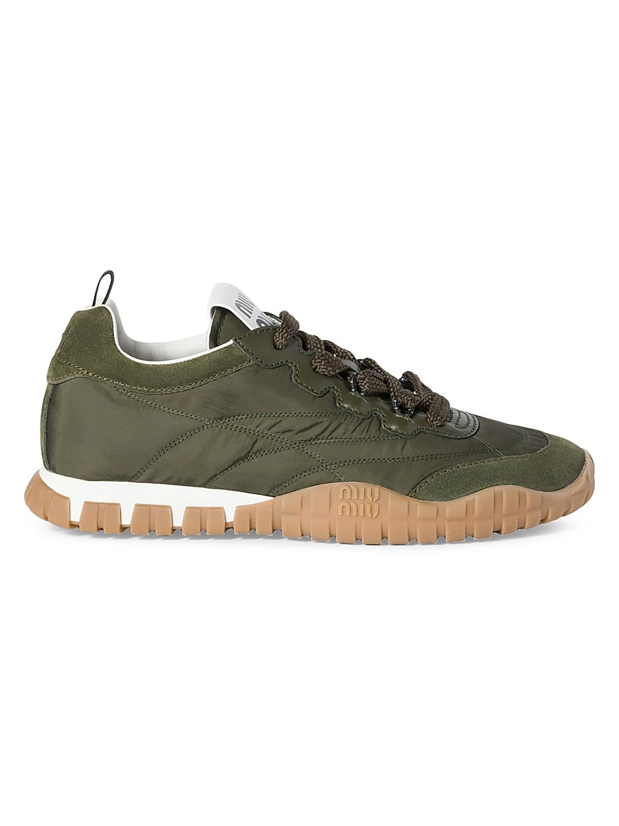 Tyre Technical Fabric and Suede Sneakers