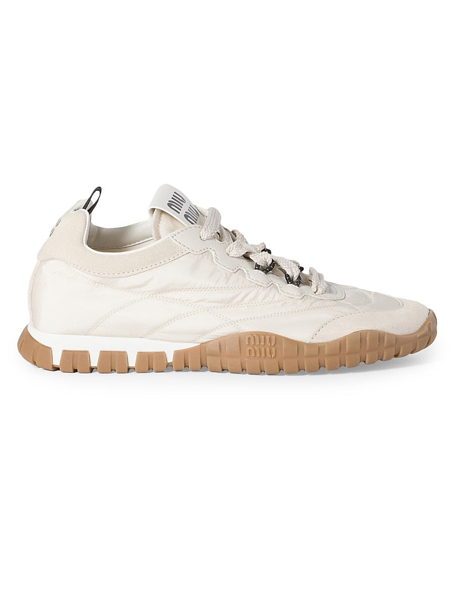 Tyre Technical Fabric and Suede Sneakers