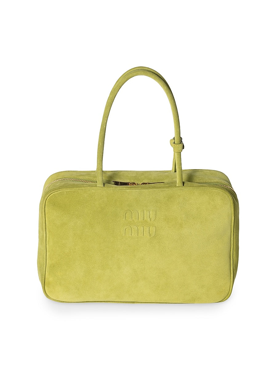 Suede Beau Top Handle Bag