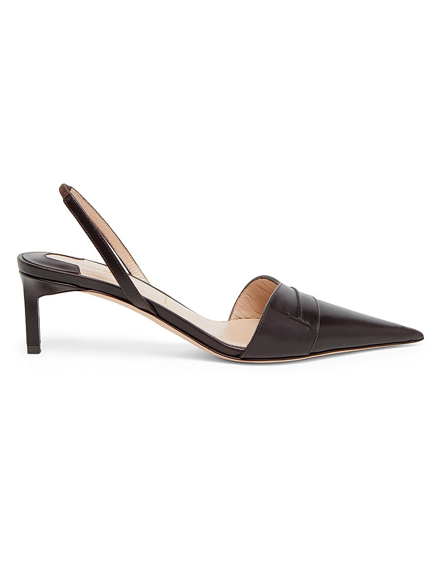 Eva 55MM Leather Slingback Pumps