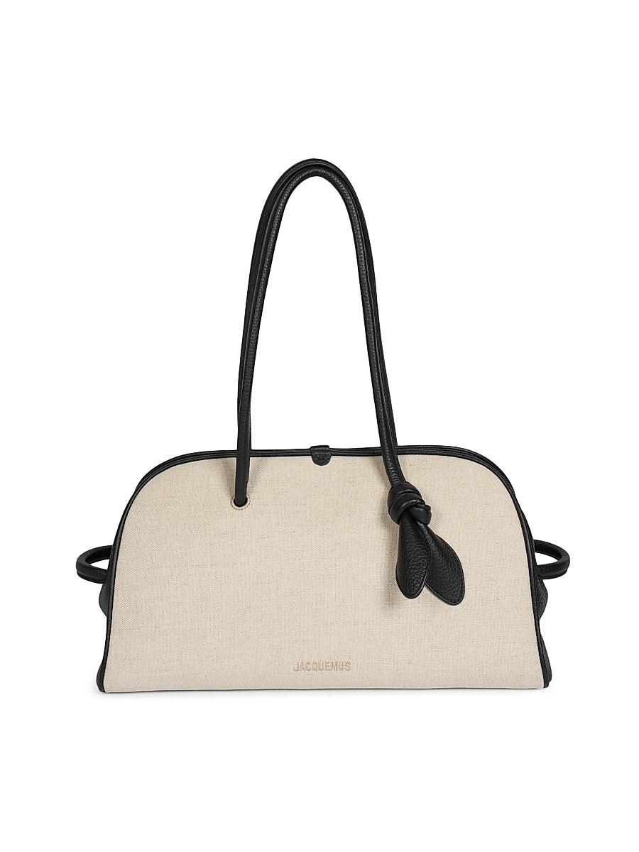 Le Turismo Canvas Leather-Trimmed Bowler Bag