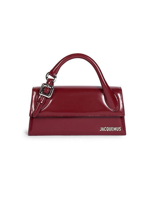 &#8203;Le Chiquito Long Leather Top Handle Bag