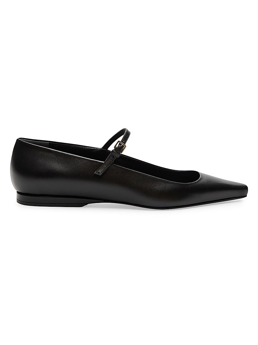 Alice Sharp Leather Ballerina Flats