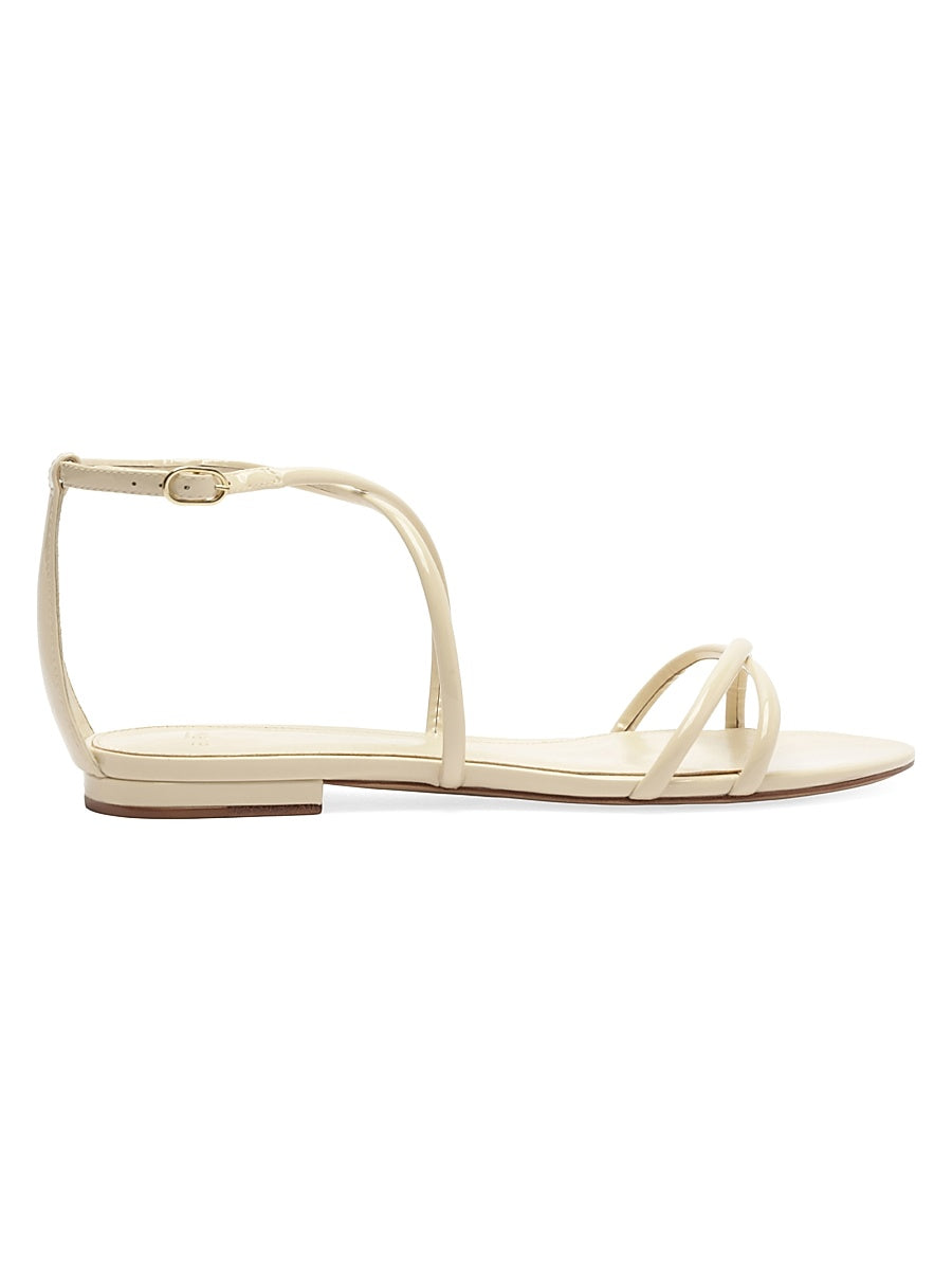Lory Patent Leather Flat Sandals