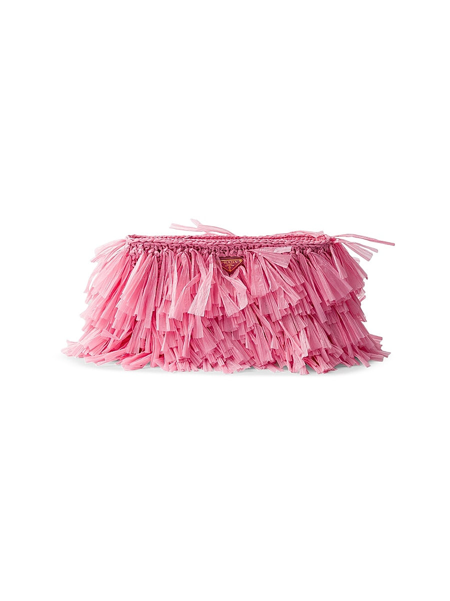 Medium Fringed Crochet Clutch
