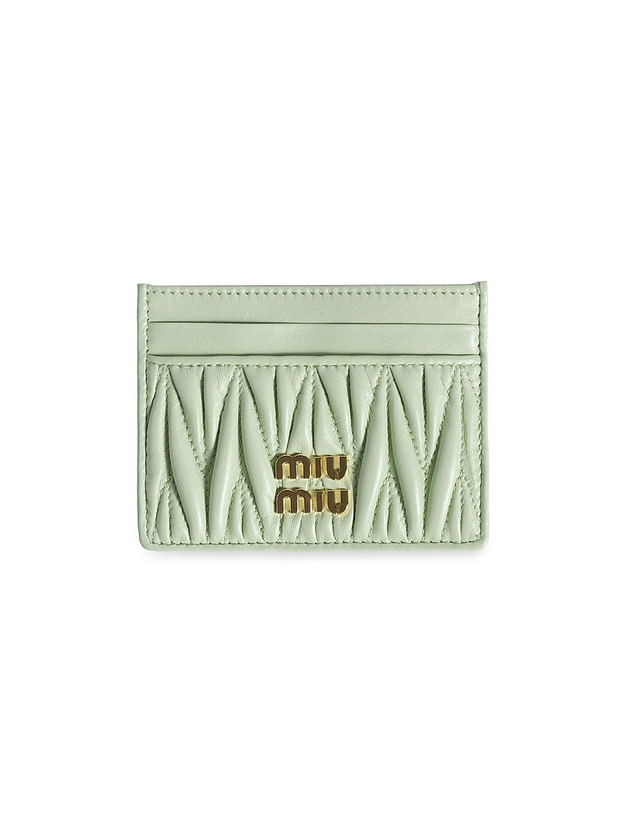 Matelassé Nappa Leather Card Holder