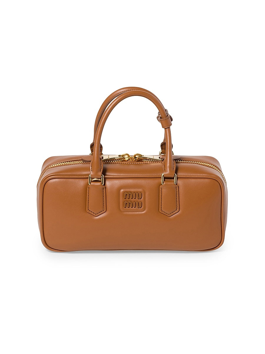 Arcadie Leather Top Handle Bag