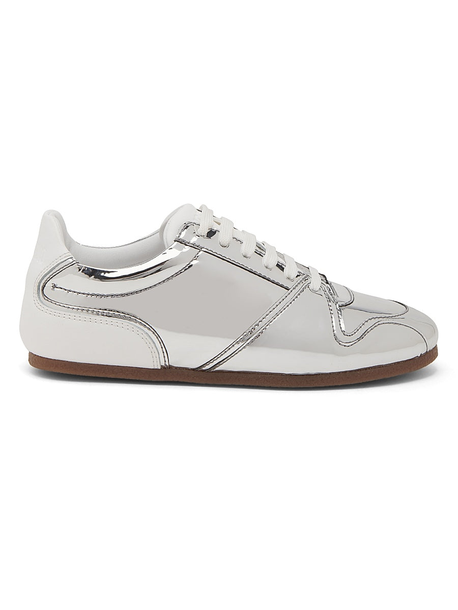 Mirrored Low-Top Tennis Shoes