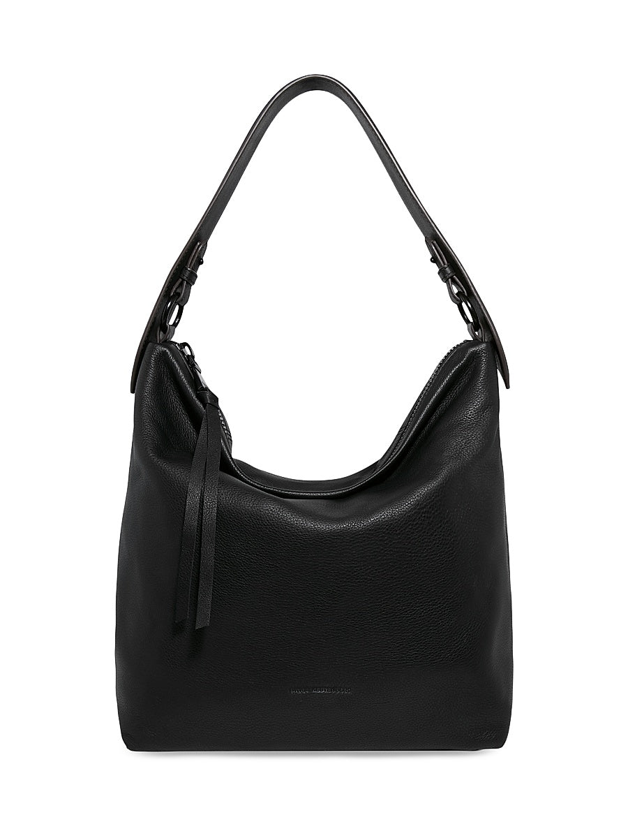 Ava Leather Ziptop Hobo Bag