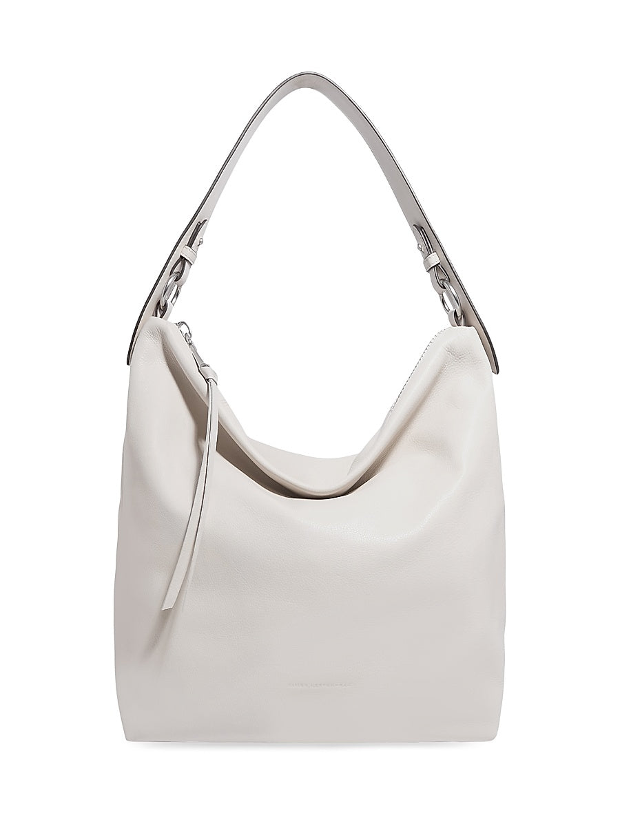 Ava Leather Ziptop Hobo Bag