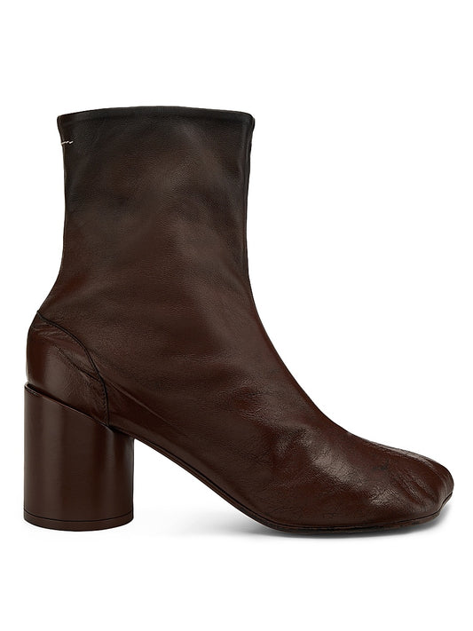 70MM Leather Ankle Boots