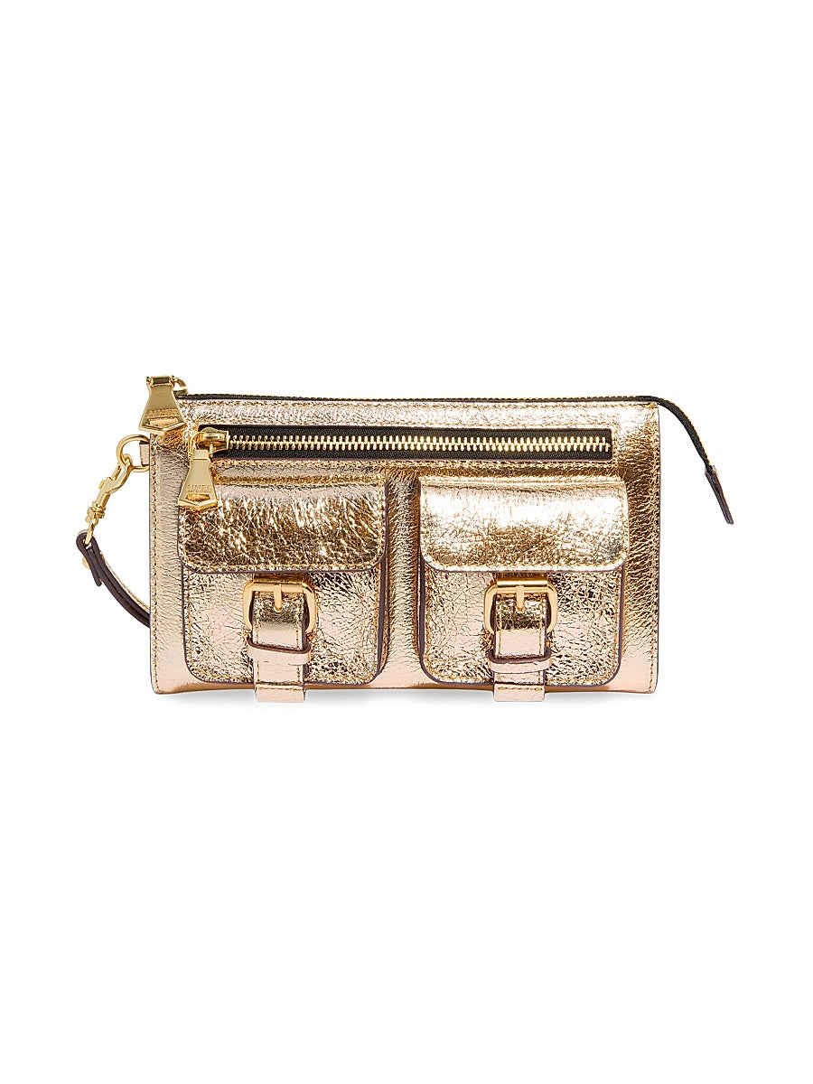 Saddle-Up Leather Wristlet Clutch