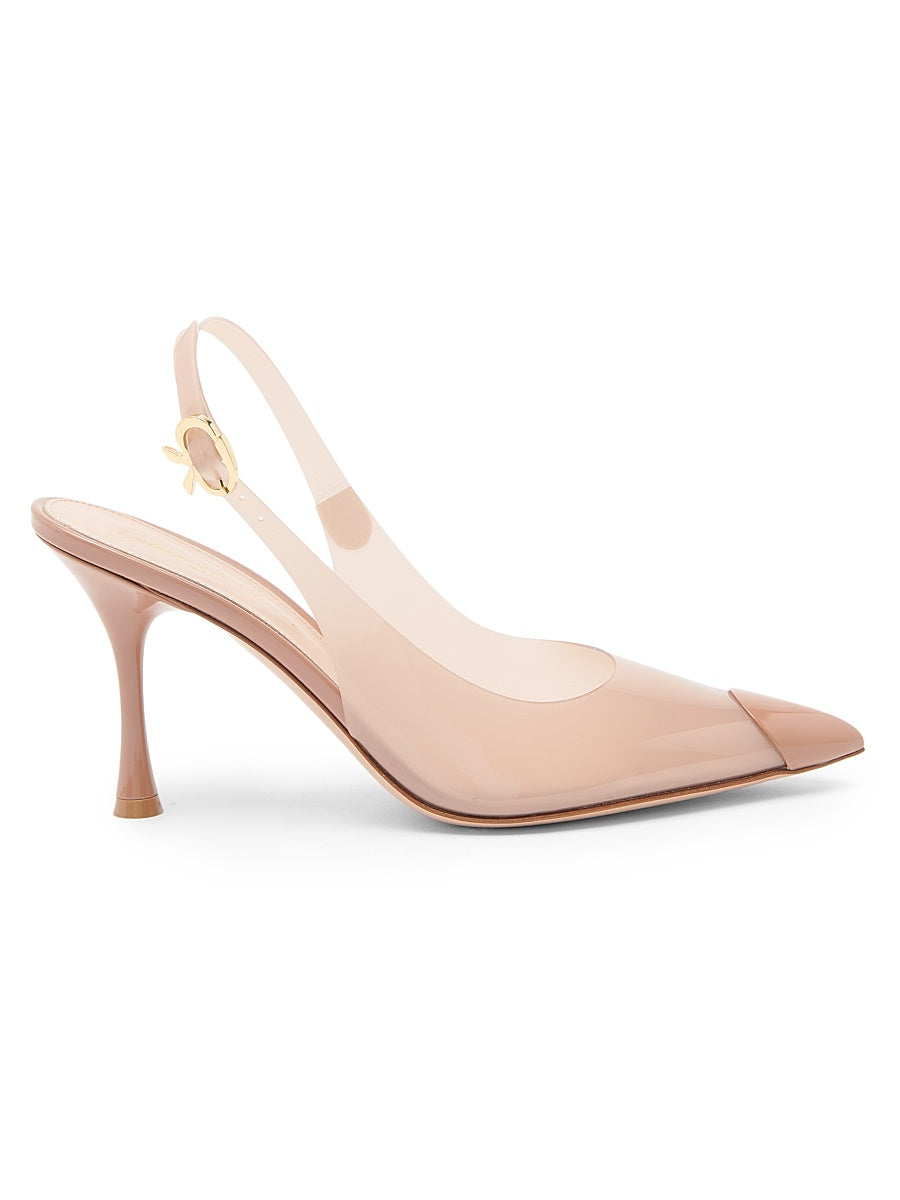 85MM Cap-Toe Slingback Pumps