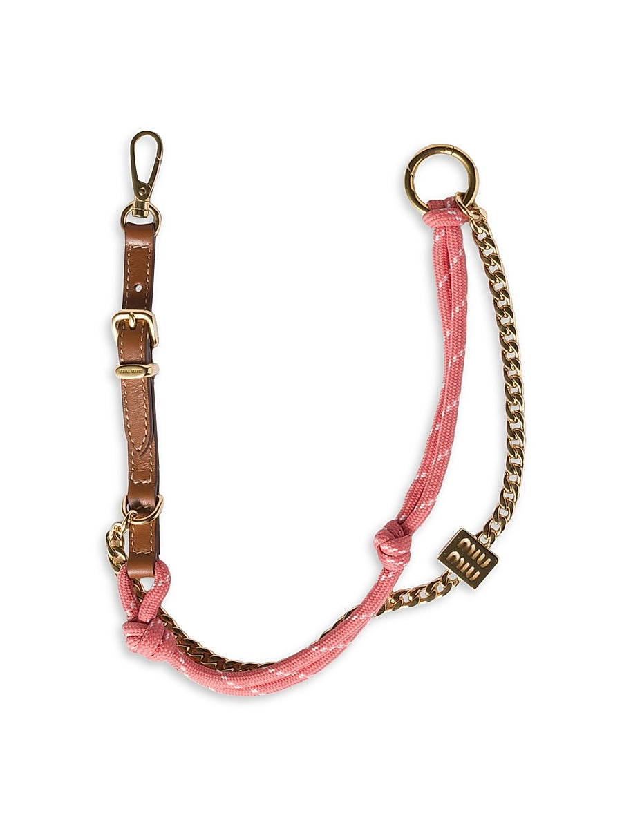Leather, Cord, and Metal Trick Bag Accessory