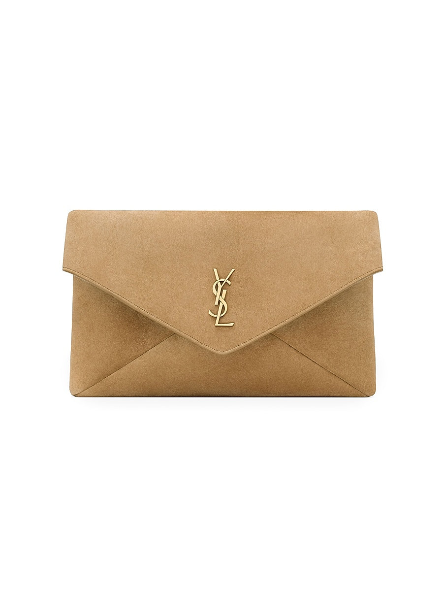 Cassandre Large Envelope Pouch in Suede
