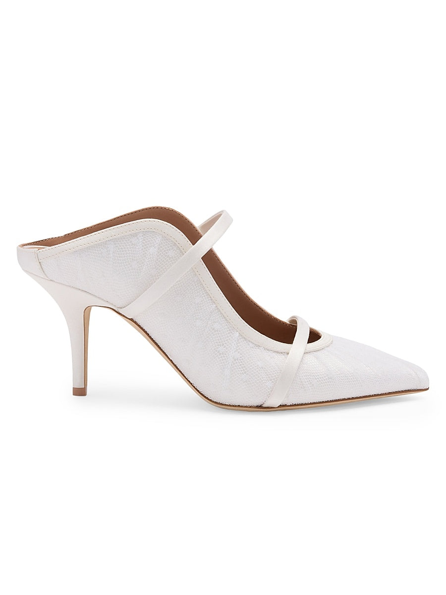 Maureen 70MM Dotted Tulle Mules