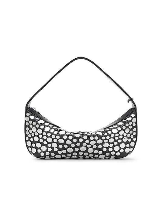 Demy Studded Leather Shoulder Bag
