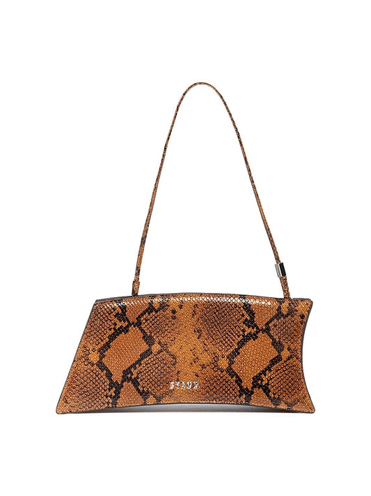 Coco Snakeskin-Print Leather Shoulder Bag
