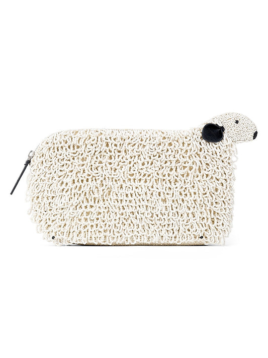 Dolly Glass-Beaded Clutch