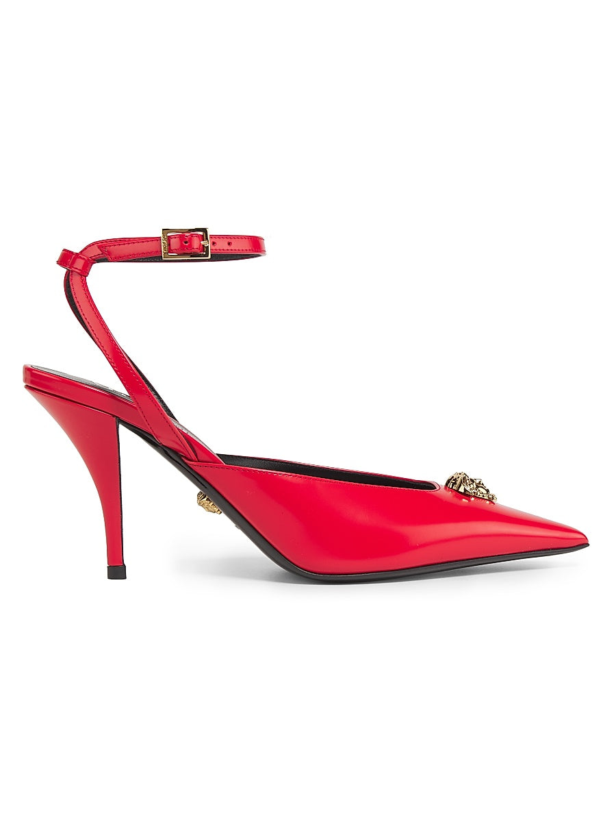 85MM Patent Leather Medusa Pumps