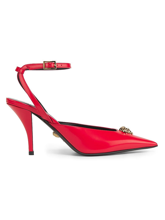 85MM Patent Leather Medusa Pumps