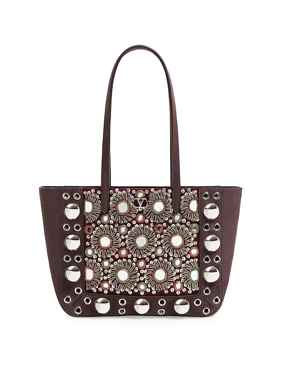 Nellcôte Mini Embroidered Shopping Tote Bag