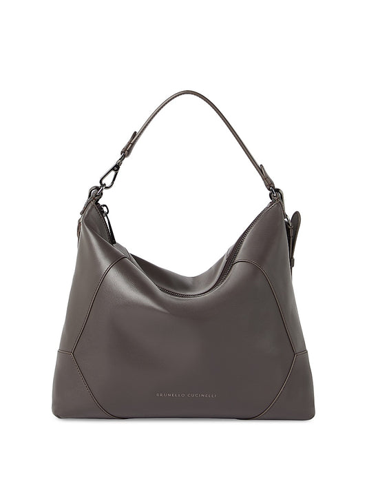 Duo Hobo Bag in Calfskin with Monili
