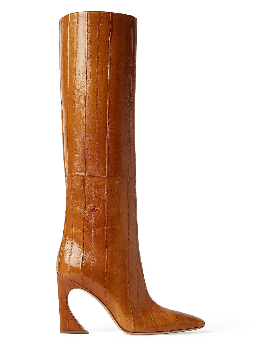 Arco 95MM Eel Skin Knee-High Boots