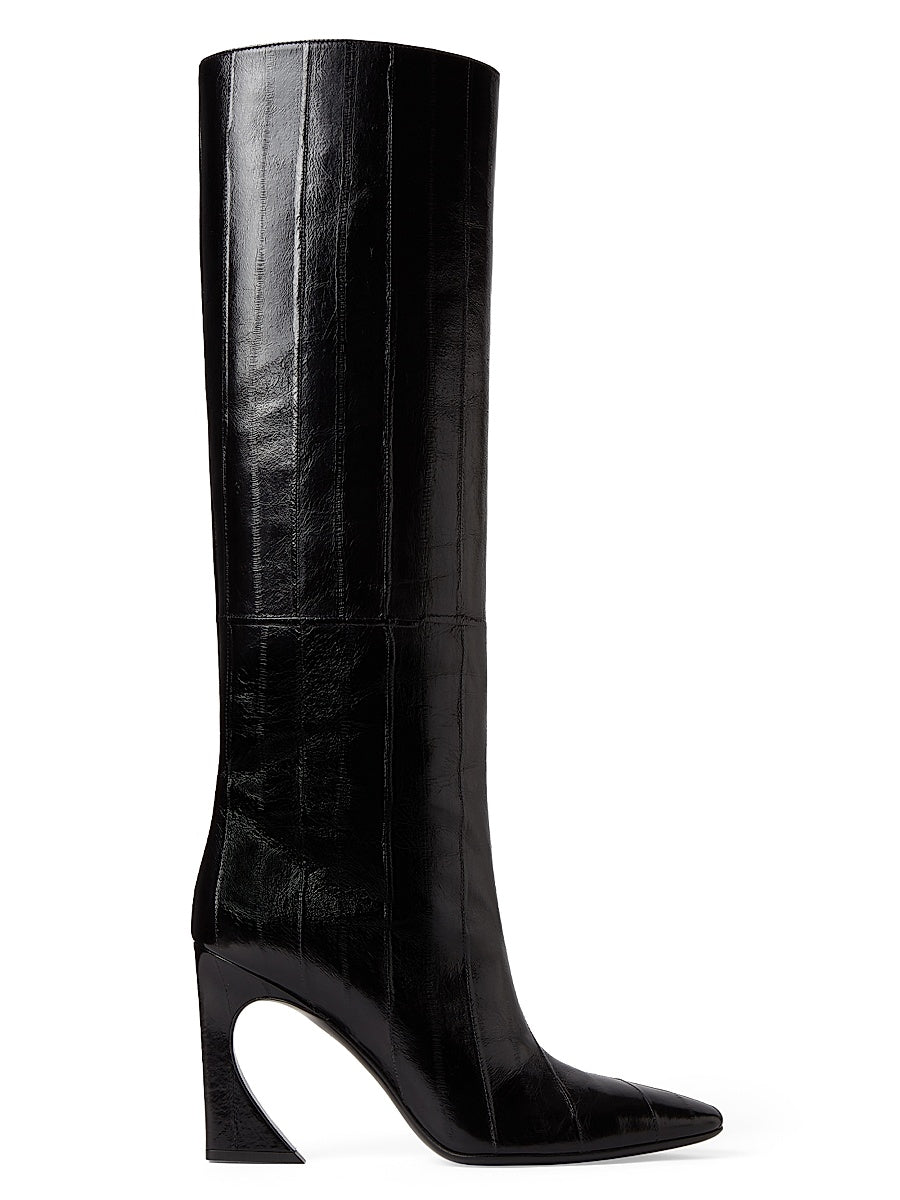 Arco 95MM Eel Skin Knee-High Boots
