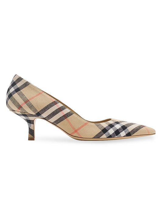 Dame Check 55MM Pumps