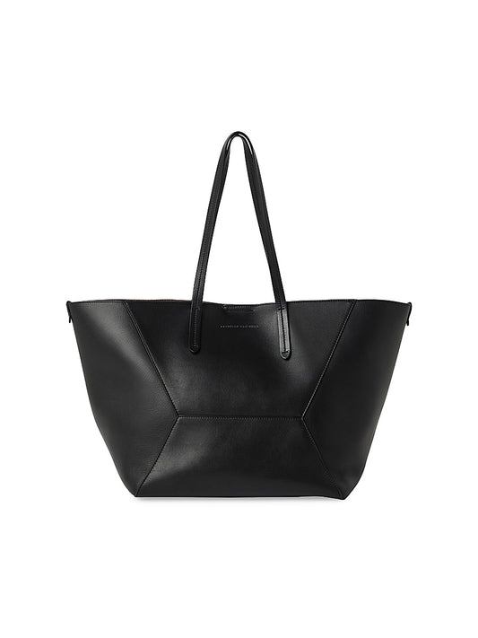 Duo Large Tote Bag in Calfskin with Monili