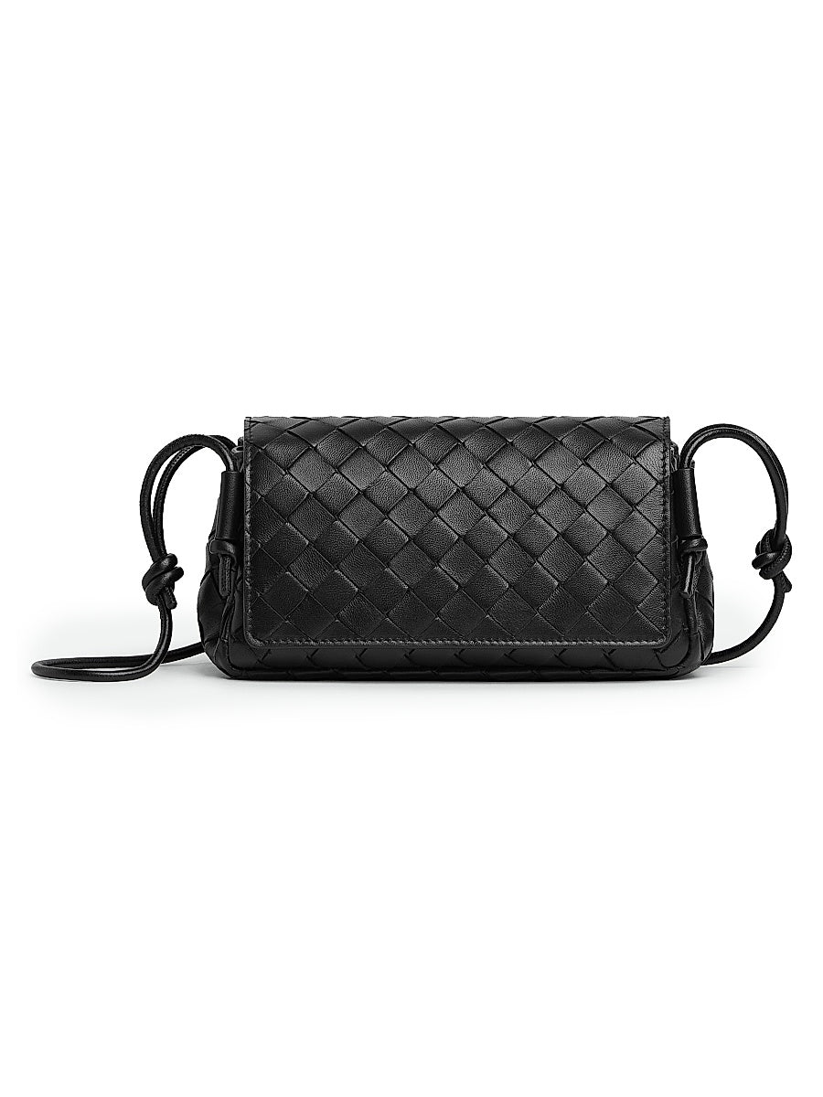 Intrecciato Leather Pouch