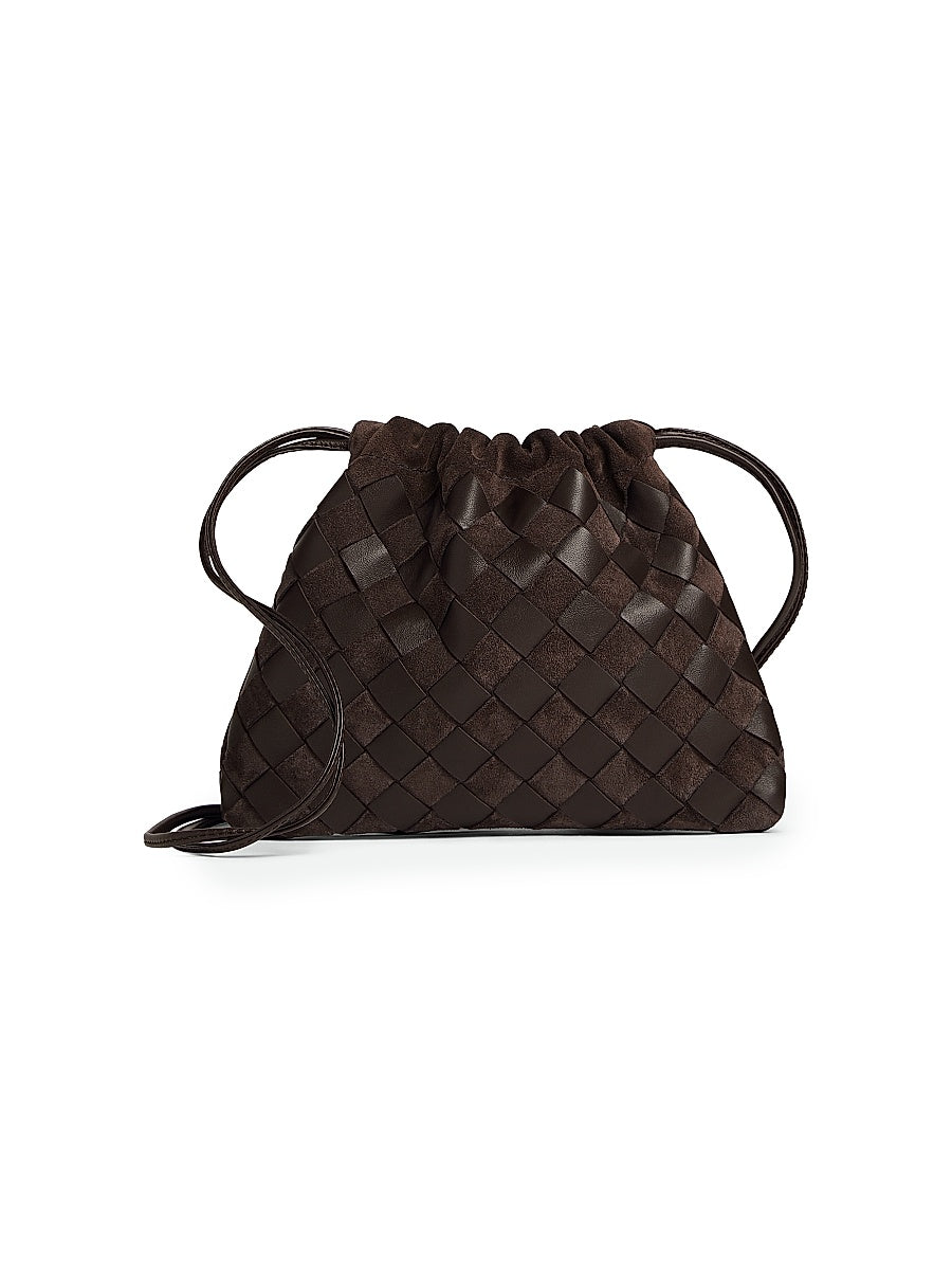 Intrecciato Leather Crossbody Bag