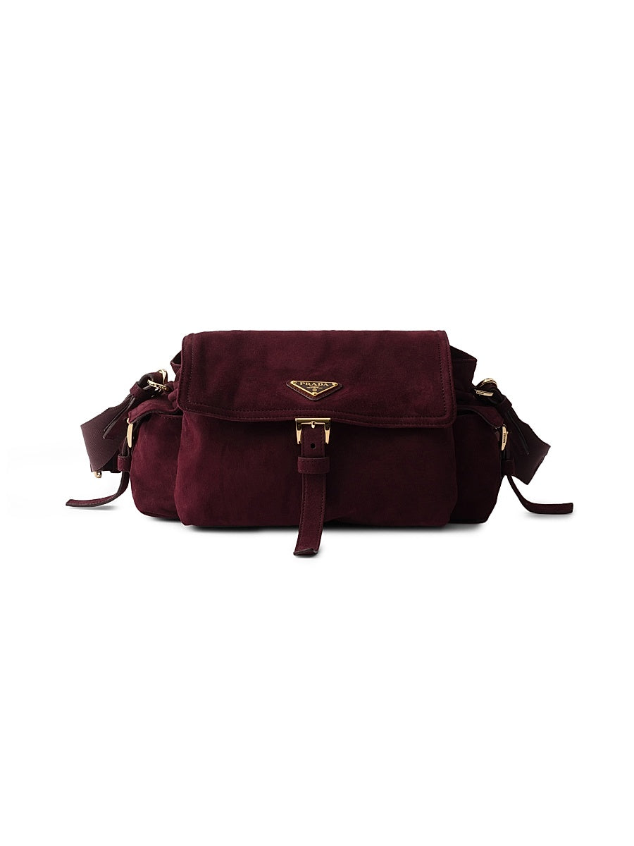Explore Medium Suede Shoulder Bag