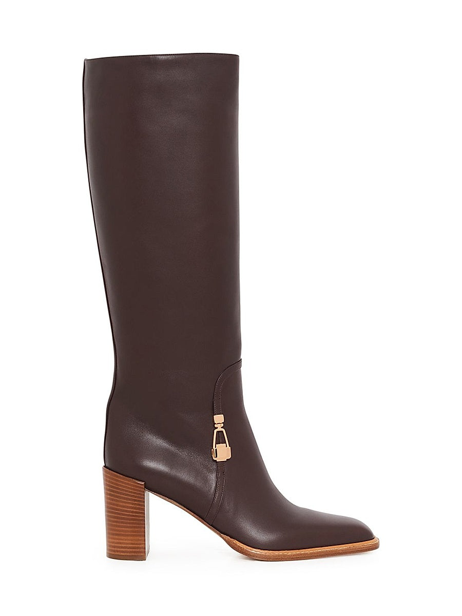 Bocca 80MM Leather Knee-High Boots
