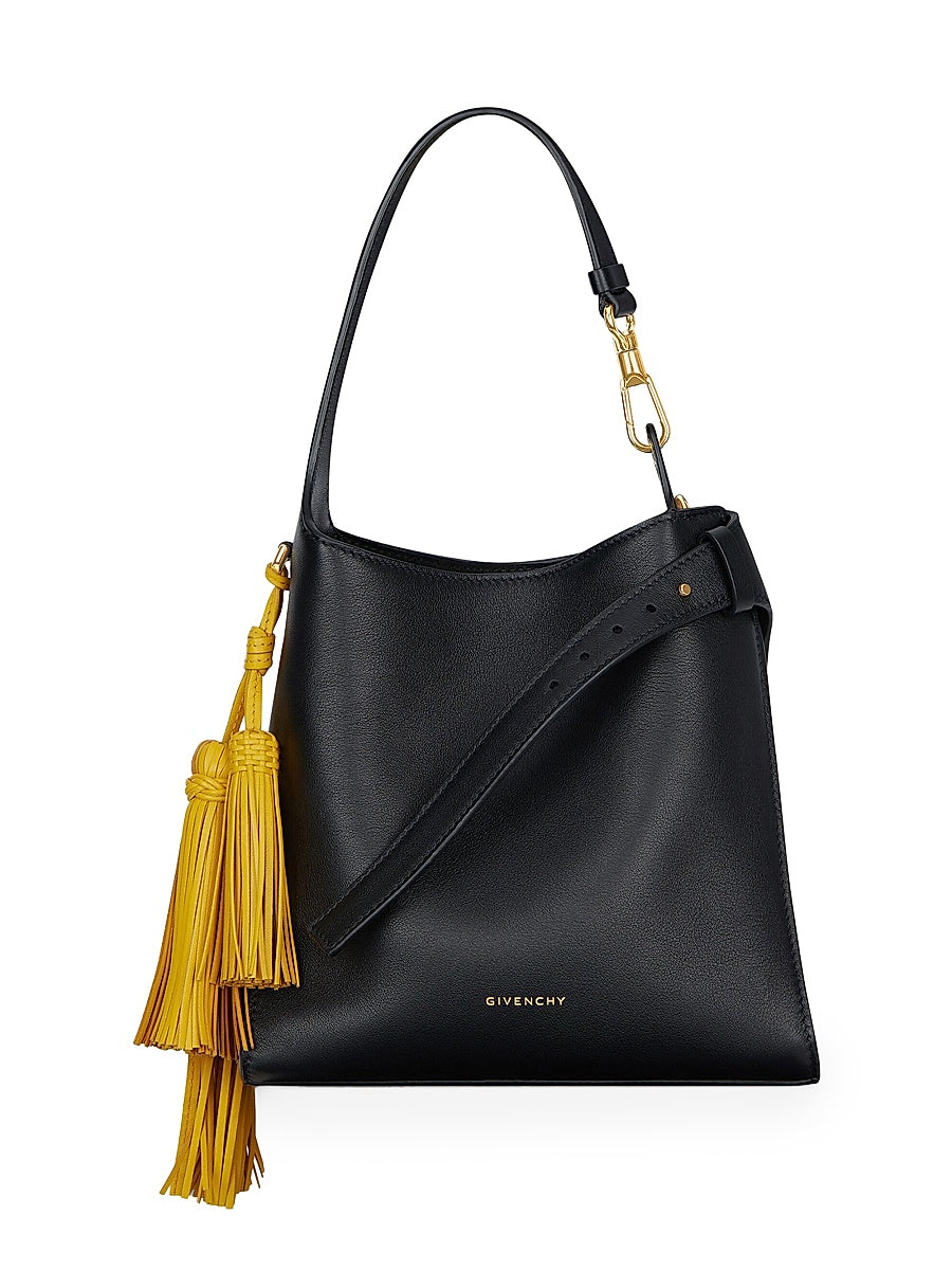 Mini Belted Hobo Bag in Leather