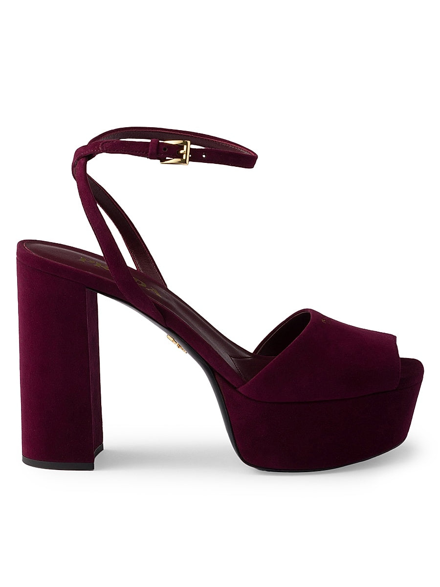 Suede Platform Sandals