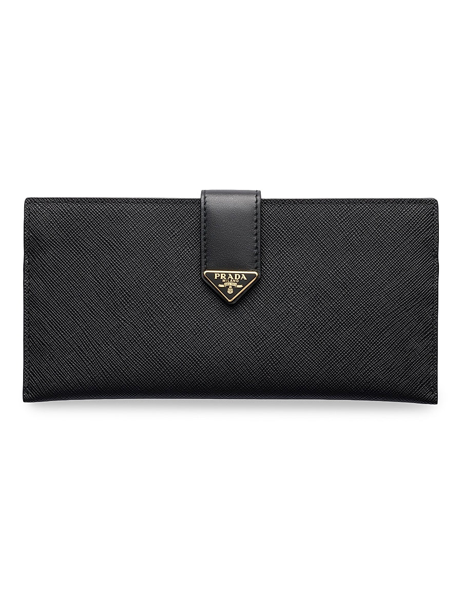 Large Saffiano and Leather Wallet