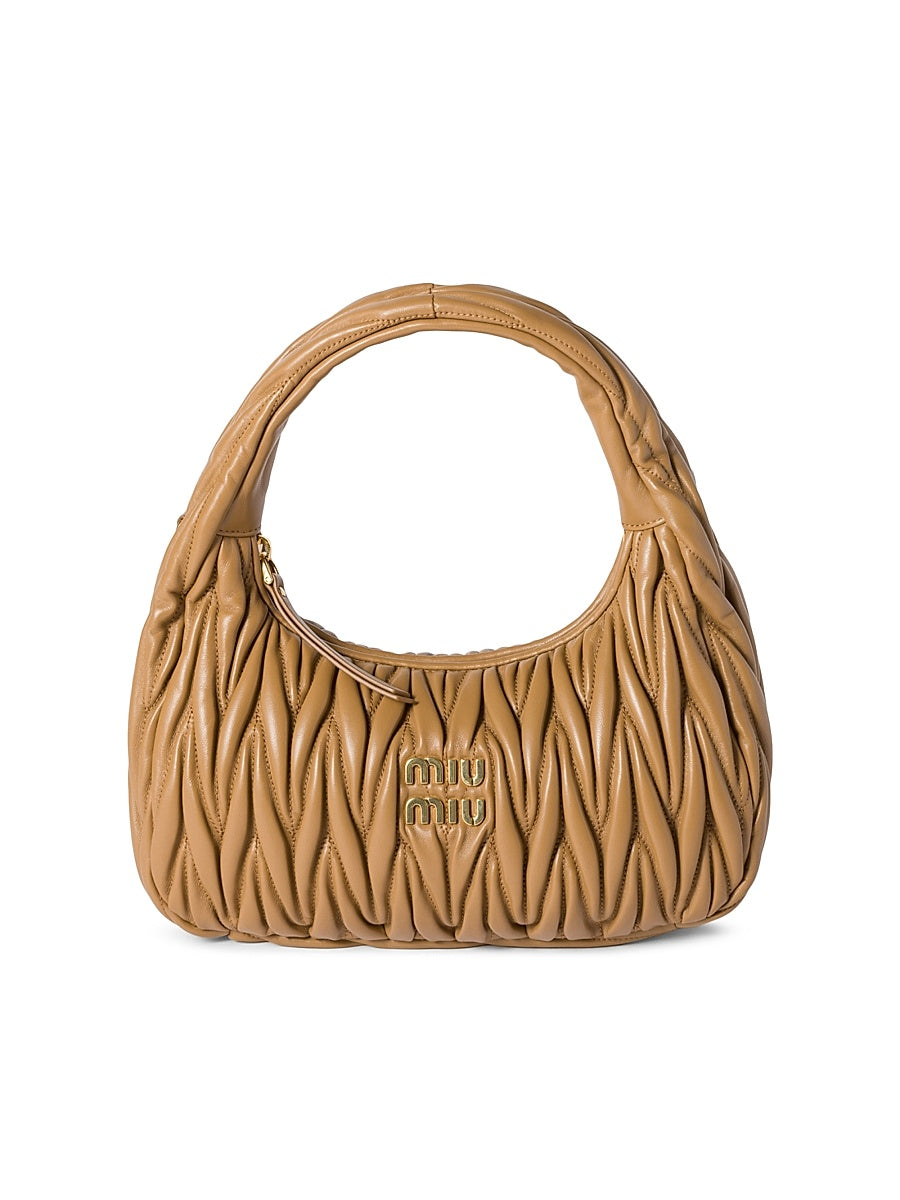 Wander Matelassé Nappa Leather Top Handle Bag