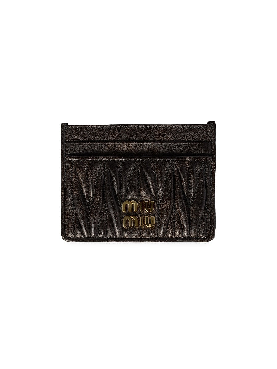 Matelassé Nappa Leather Card Holder