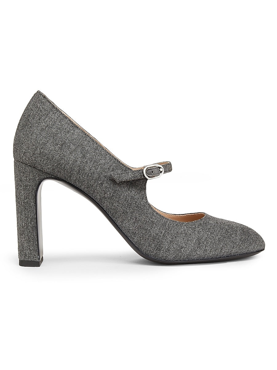 Babette 85MM Flannel Mary Janes