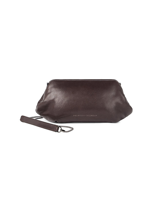 Eclipse Clutch Bag in Glossy Nappa Leather