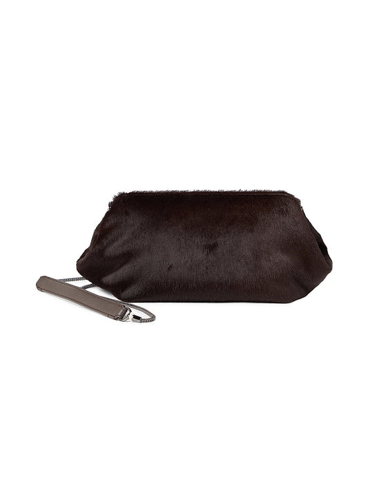 Eclipse Bag in Calf Hair with Precious Chain