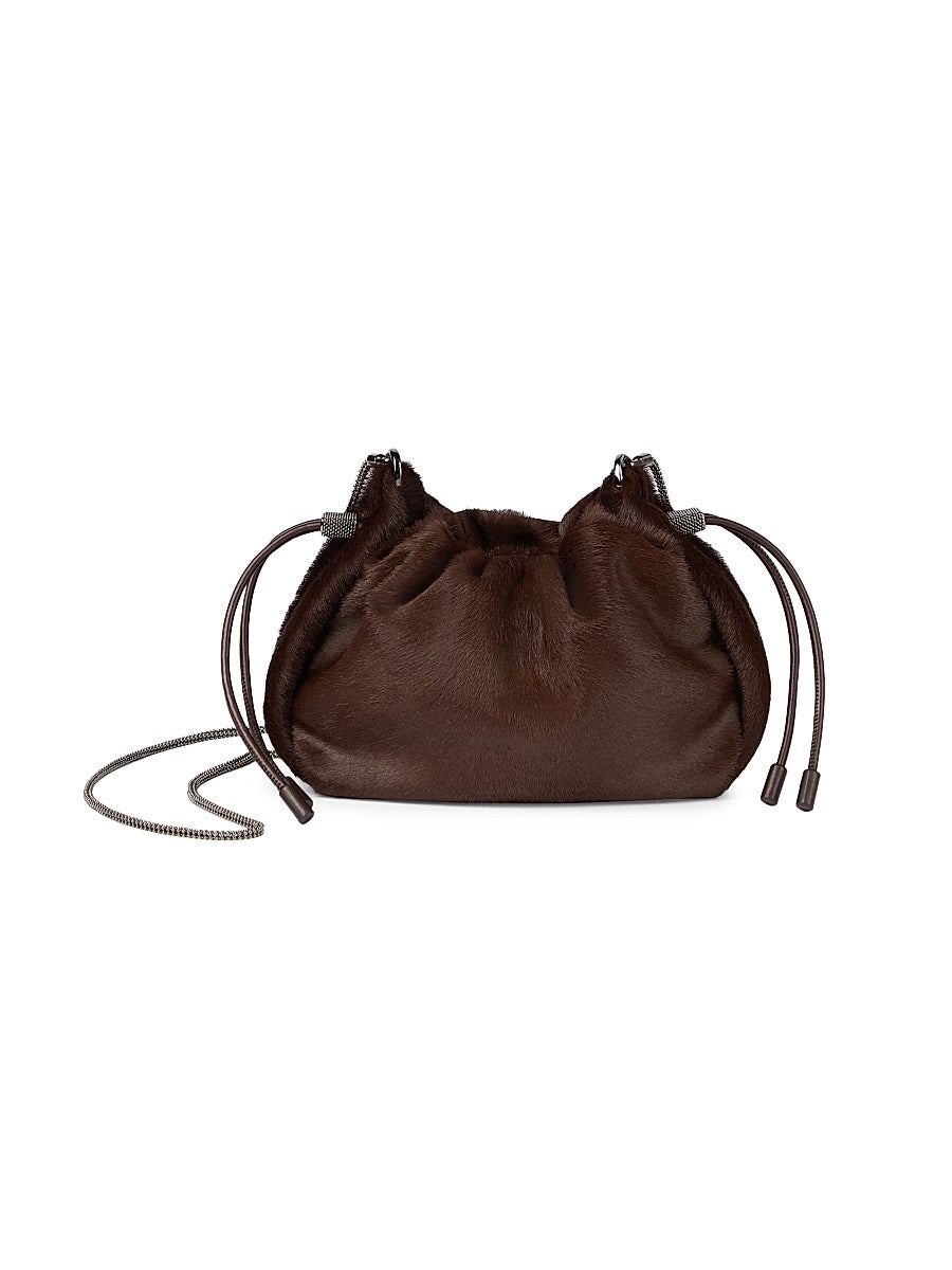 Mellow Mini Bucket Bag in Calf Hair