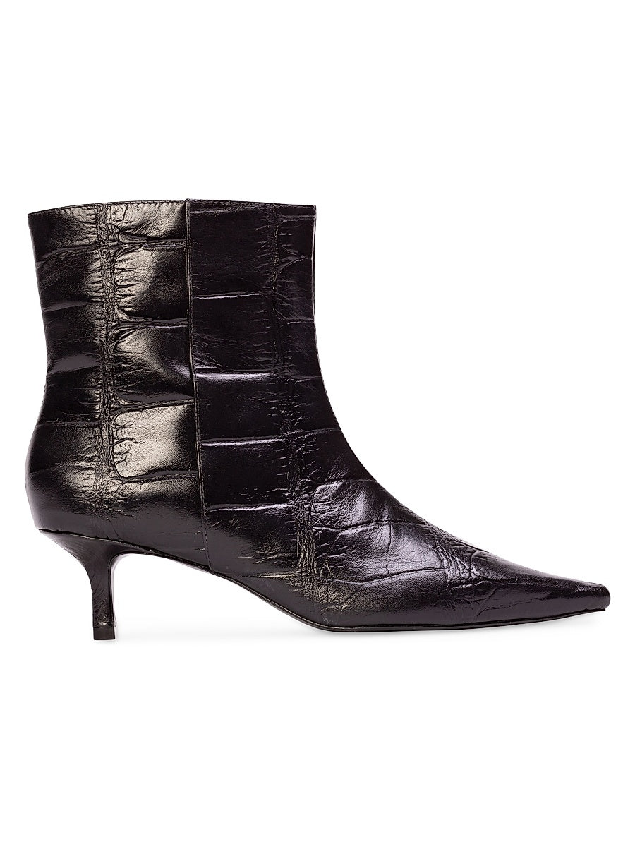 Harlow 50MM Croc Embossed Boots