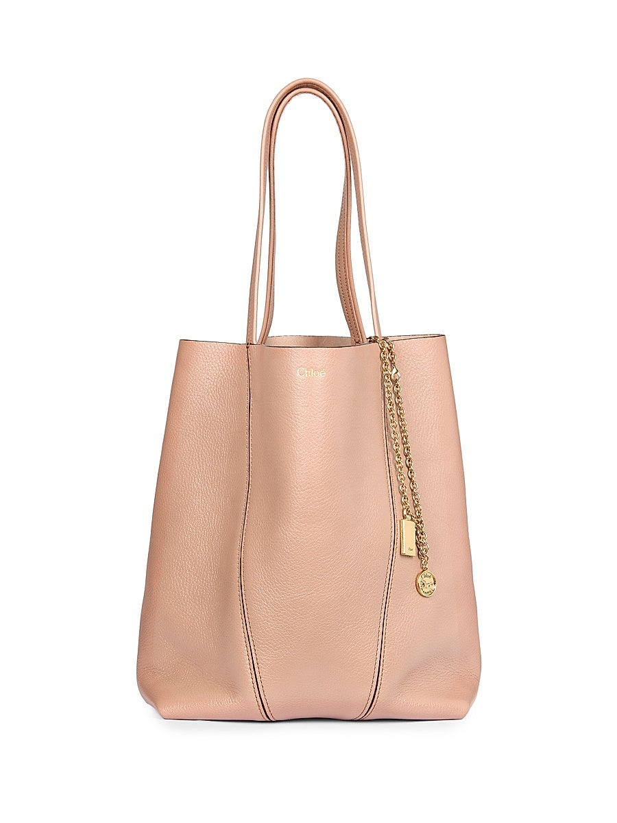 Spin Leather Tote Bag