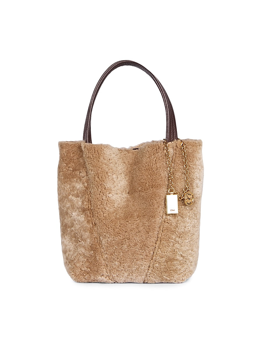 Spin Shearling Tote Bag