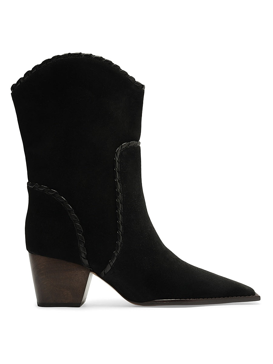 Victoria Saddle 60MM Suede Booties