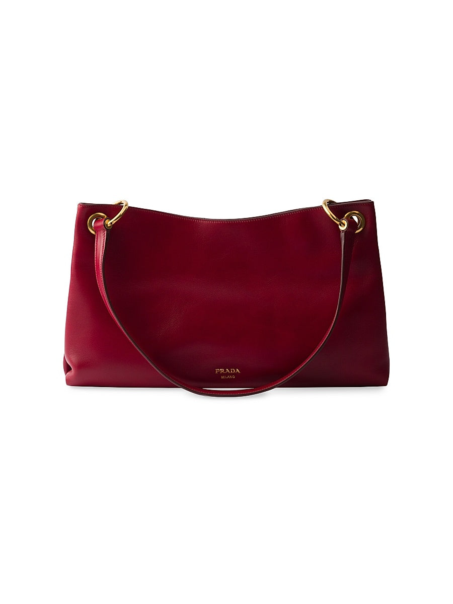Large Etude Leather Shoulder Bag