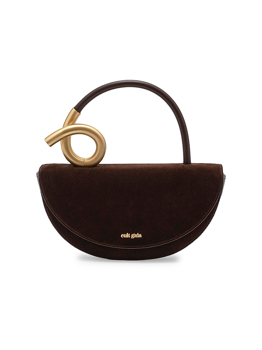 Azariah Suede Top Handle Bag